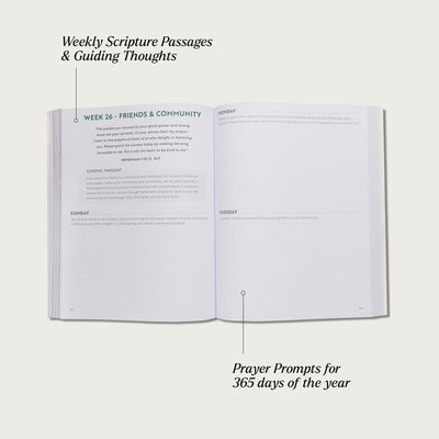 A Beautiful Year in Prayer - 52 Week Guided Prayer Journal for Women