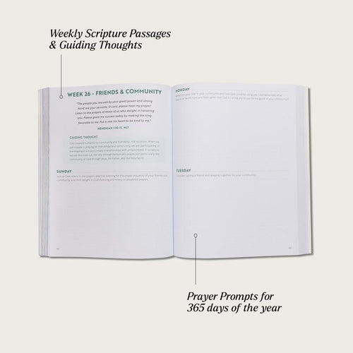 A Beautiful Year in Prayer - 52 Week Guided Prayer Journal for Women