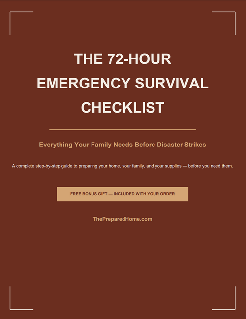 THE 72-HOUR EMERGENCY SURVIVAL CHECKLIST
