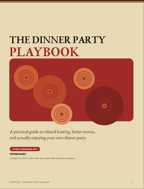 The Dinner Party Play Book