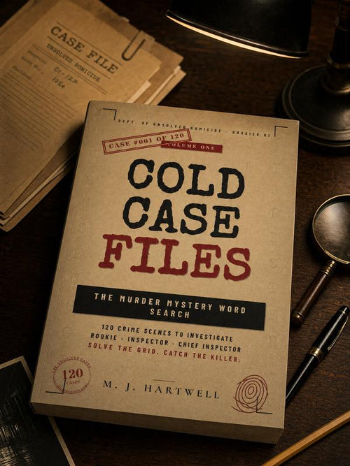 Cold Case Files: The Murder Mystery Word Search Puzzle