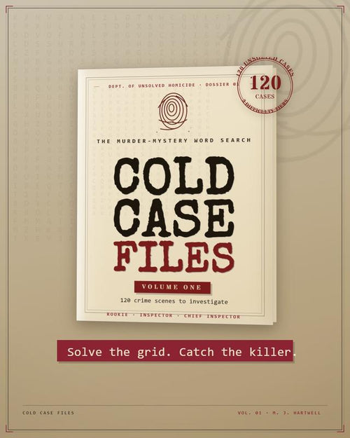 Cold Case Files: The Murder Mystery Word Search Puzzle