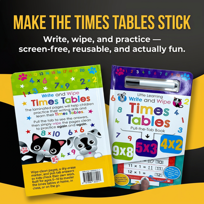 Write & Wipe Times Tables Kit