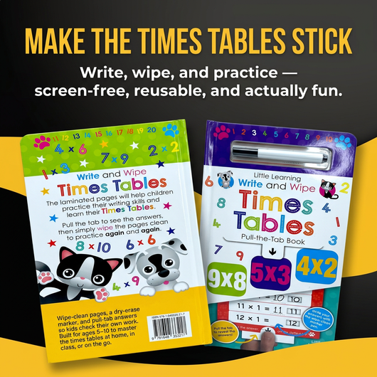 Write & Wipe Times Tables Kit